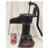 Cast Iron pitcher water pump table lamp by Duplex