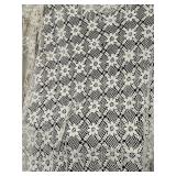 Handmade Crochet Bedspread measures 72"ï¿½96"