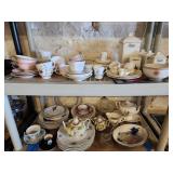 Assorted China and glass ware.  Sift paste cups