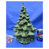 Vintage Ceramic 16" Christmas tree two small