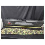 2 rifle cases.  Canvas bag and hard plastic case.
