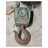 Antique P & H Chain Hoist hook with chain as is