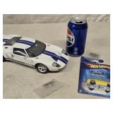 Ford GT Die Cast Metal Model Car, Hot Wheels