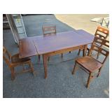Cushman Maple Refectory Table and 4 chairs