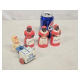 Lot- 3 Aunt Jemima Hard plastic Spice Jar holders