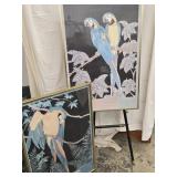 Pair (Two) Dan Goad Parrot Prints Posters both