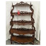 Victorian style Etagere , 5 shelves , missing 2