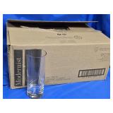 24 Modernist 12 oz.  Drinking Glasses clear with