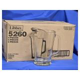 6 Libbey Customizable  60 oz. Glass Pitchers,