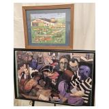2 Art pieces  Gary Kelley 31"ï¿½21"  Litho print
