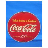 Rare Tin Coca-Cola Wire display rack topper