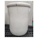 CRACKED  8 gallon crock.  Will NOT SHIP.  AS IS .