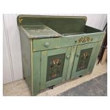 Antique Drysink ca.1860, old stencils and paint,