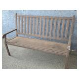 Aluminum Bench with armrest look at pictures for