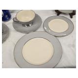 24pc Flintridge China Luncheon set , 4 pc. Place