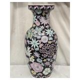 16" Chinese Porcelain Floor Vase has chip on top