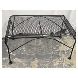 Salterini Wrought Iron Ottoman , rolled ends and