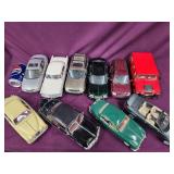 10 Maisto 1/18 scale car/ SUV models.  NO BOXES.