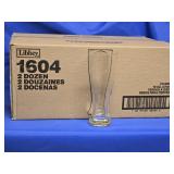 24 Libbey 16 oz. Pilsner Glasses one case #1604