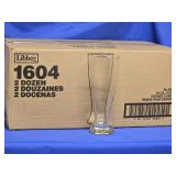 24 Libbey 16 oz. Pilsner Glasses,  one case #1604
