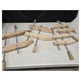 4 Hand Screw  Clamps - 2 sizes look at pictures