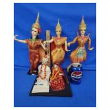 Vintage Thailand dolls.   Look at the photos for