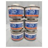 6 cans of Safe Heat by Candle Lamp chafing dish