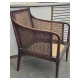 MCM Regency Style Mahogany bergere armchair ,