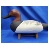Noble Gilbertson canvasback Drake decoy.  Dover