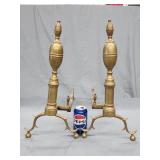 Vintage Federal style andirons.  Look at the