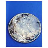 Silver Eagle USA 1987 P coin.  1 Oz Fine Silver