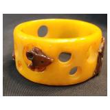 Brad Elfrink Bakelite artist bracelet Cheese