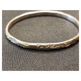Alpaca metal Taxco bangle bracelet.   Made in