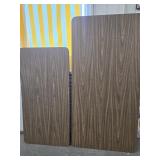 2 Pressboard folding tables measures 24"ï¿½48" and