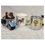 Bulldog Lot - 2 zMack Mugs one ceramic,  one