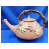 Roseville Apple Blossom teapot.   There is