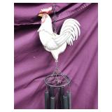 Metal rooster wind chime 42" L.  Look at the