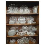 62 pieces American Fostoria- 1 compote,  1 snack
