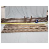 Wood Christmas fence. 3 pcs. 1 with gate 65" L x