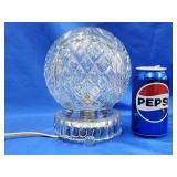Vintage press grass orb lamp.  8 " H.  Switch is