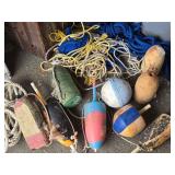 Boat Line , and 9 cork and Styrofoam float pot
