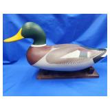 Patrick Vencenti turned head Mallard decoy duck.