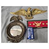 Eagle lot - HOMCO  13" Bullseye mirror , Aluminum