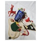 Lot - Christmas  Celluloid Santa in Sleigh,