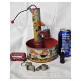 Ohio Art Firemen  Lithograph  Water Pump with