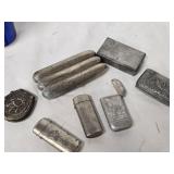 Metal Match zkeeper , Cigar holder case, 2 mtal