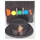 Vintage Dobbs Felt Fedora hat with grosgrain
