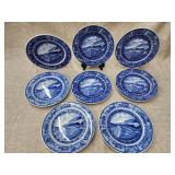8 B & O Railroad plates.   8" plates Lambert