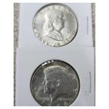 1949 Silver Franklin Half and 1964 Silver Kennedy