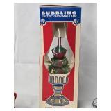 Bubbling 11" Electric Christmas Lamp with box